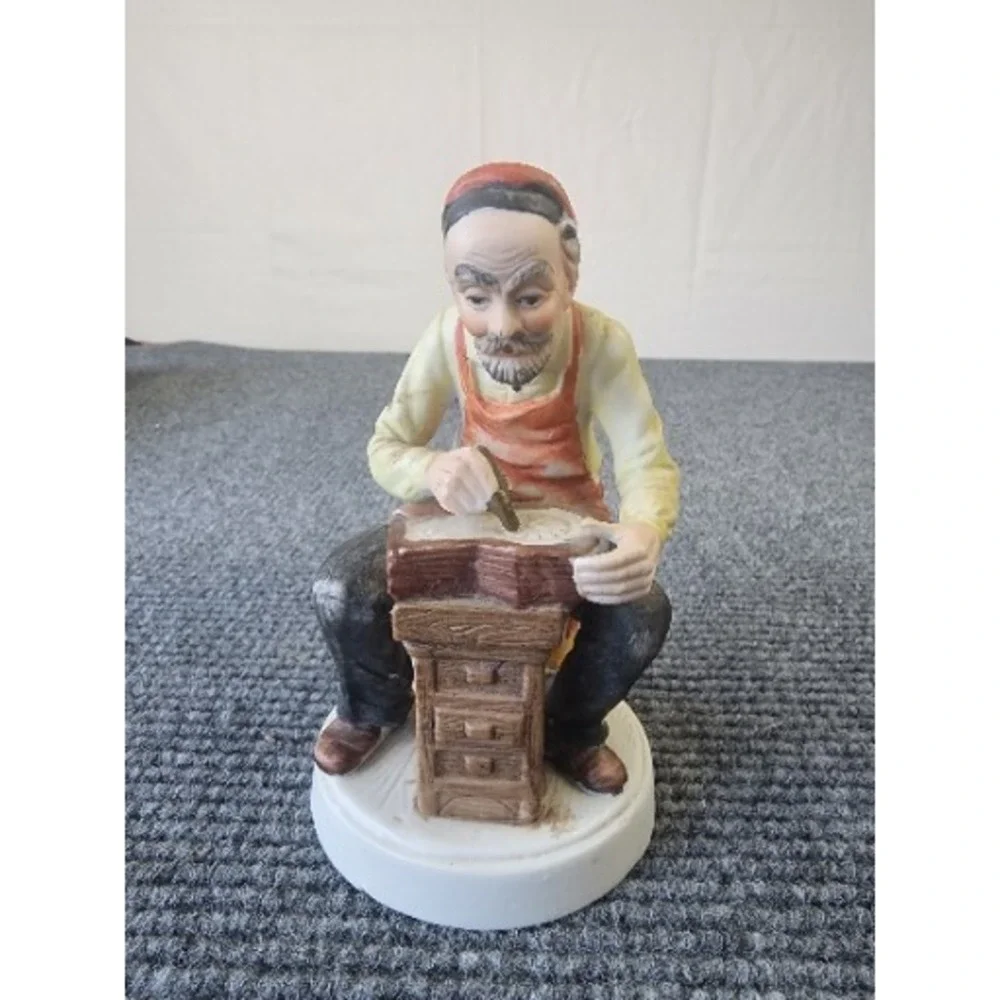 Vintage Watchmaker Watch Horologist Porcelain Charming Hand Painted Figurine